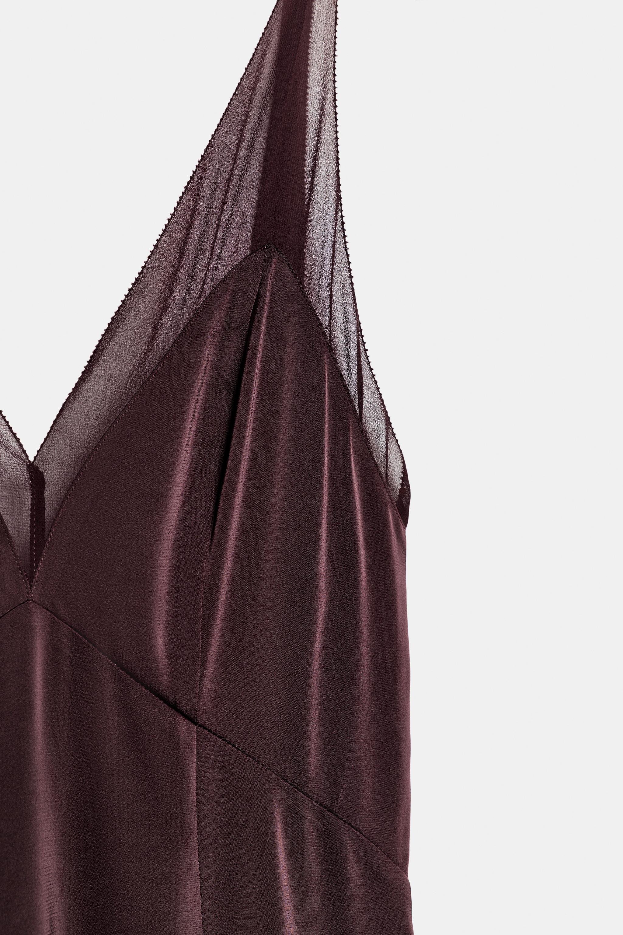 ZW COLLECTION SATIN EFFECT LONG DRESS